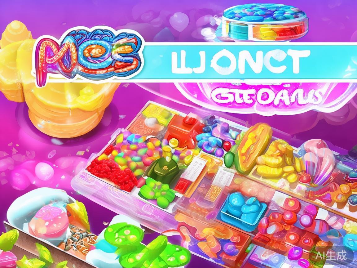 电子糖果作为创新的虚拟产品，融合了多样的元素与互动