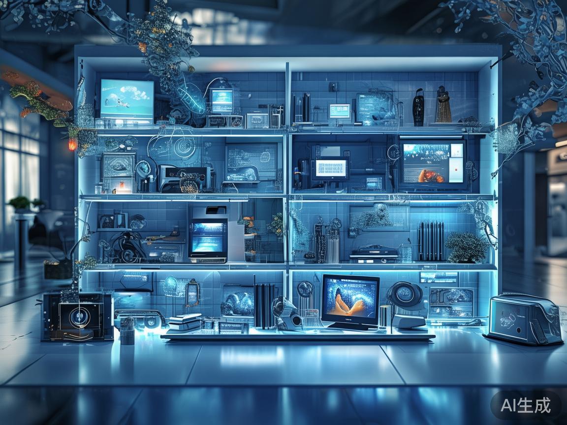 随着人工智能和互联网技术的融合，未来的微型电子（b